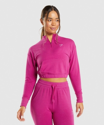 Gymshark Antrenman Pippa Kapüşonlu Sweatshirt Kadın Pembe | 347-YSUQOJ