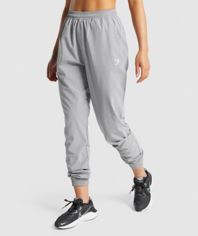 Gymshark Antrenman Woven Jogger Pantolon Kadın Gri | 802-MJACYE