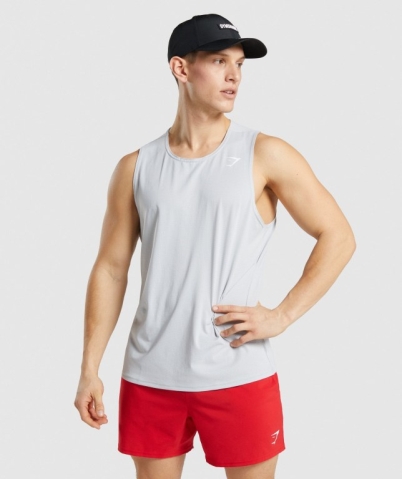 Gymshark Arrival Atlet Erkek Açık Gri | 643-MIYTWZ