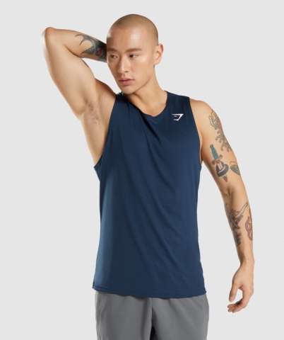 Gymshark Arrival Atlet Erkek Lacivert | 157-GBOYLX