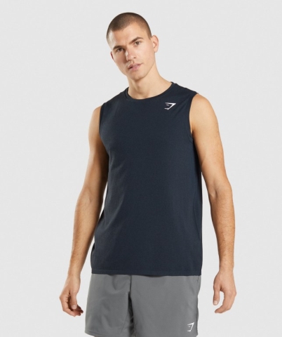 Gymshark Arrival Seamless Atlet Erkek Lacivert | 257-SYIXOG