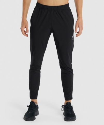 Gymshark Arrival Woven Jogger Pantolon Erkek Siyah | 358-DGLSXH