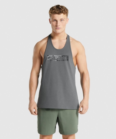 Gymshark Block Infill Atlet Erkek Gri | 675-ONWQPI