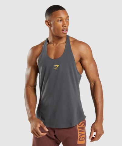 Gymshark Bold Atlet Erkek Siyah Gri | 631-KHVZSL