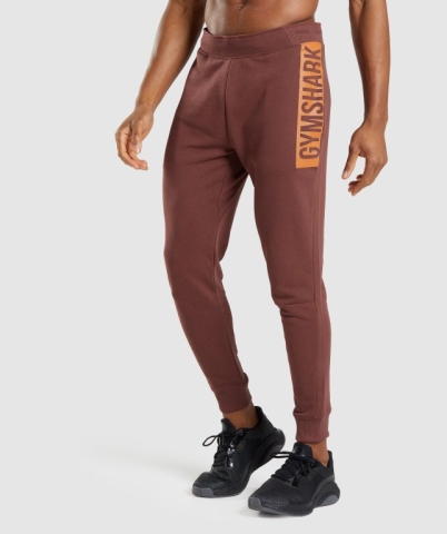 Gymshark Bold Jogger Pantolon Erkek Pembe Kahverengi | 756-MOEBKQ