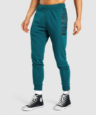 Gymshark Bold Jogger Pantolon Erkek Turkuaz | 029-HMXCAU