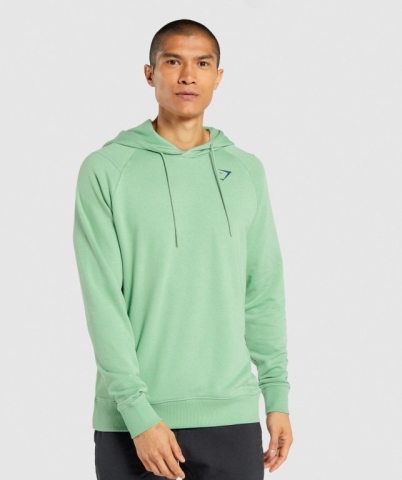 Gymshark Bold Kapüşonlu Sweatshirt Erkek Yeşil | 548-VULYZH