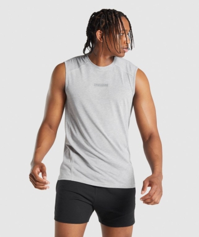 Gymshark Chalk Atlet Erkek Açık Gri | 418-NXGCBL