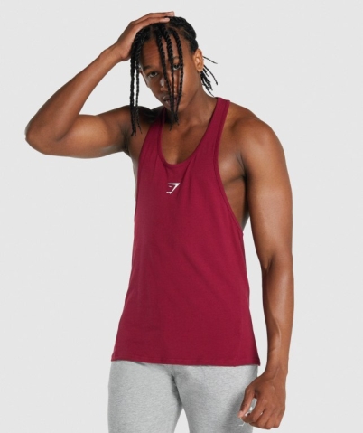 Gymshark Critical 2.0 Atlet Erkek Bordo | 258-JQPVGS