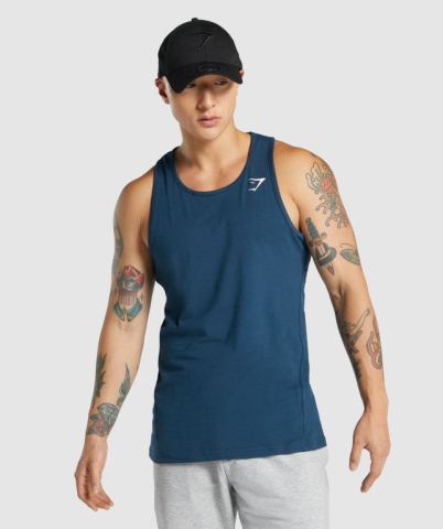 Gymshark Critical 2.0 Atlet Erkek Lacivert | 752-VKSYBM