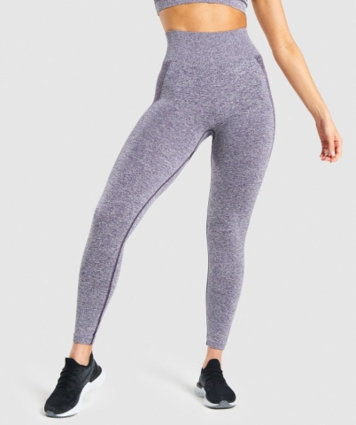 Gymshark Flex High Waisted Tayt Kadın Mor | 269-PJNKHV