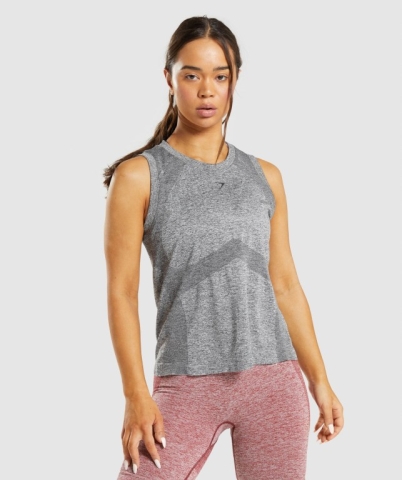 Gymshark Flex Loose Top Atlet Kadın Gri | 704-TJWGSV