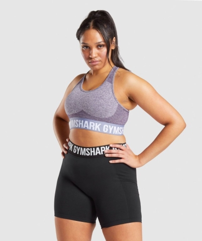 Gymshark Flex Spor Sütyeni Kadın Mor | 613-PZQVHB