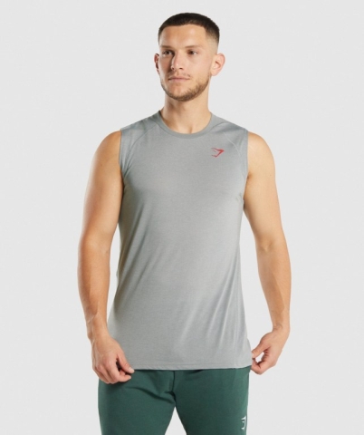 Gymshark Hyper Power Atlet Erkek Gri | 816-ZGOISF