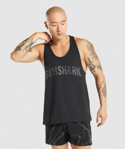 Gymshark Power Atlet Erkek Siyah | 297-RLNJFY