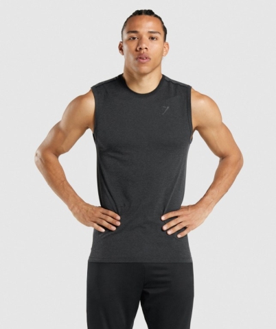 Gymshark Regulate Antrenman Atlet Erkek Siyah | 493-HSVAFW