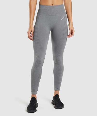 Gymshark Vital Seamless 2.0 High Waisted Tayt Kadın Gri | 342-JHKYXA