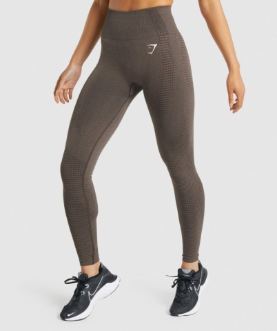 Gymshark Vital Seamless 2.0 High Waisted Tayt Kadın Kahverengi | 751-QOWTJD