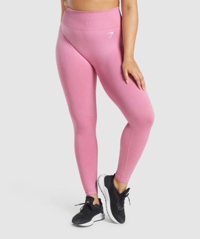 Gymshark Vital Seamless 2.0 High Waisted Tayt Kadın Pembe | 786-RNICXU