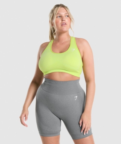 Gymshark Vital Seamless 2.0 Spor Sütyeni Kadın Sarı | 832-QTZVNM