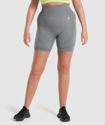 Gymshark Vital Seamless 2.0 Şort Kadın Gri | 729-AJXZES