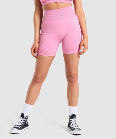 Gymshark Vital Seamless 2.0 Şort Kadın Pembe | 670-PGHIFK