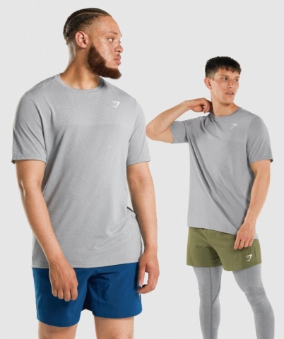 Gymshark Vital Tişört Erkek Gri | 921-EUYLVC