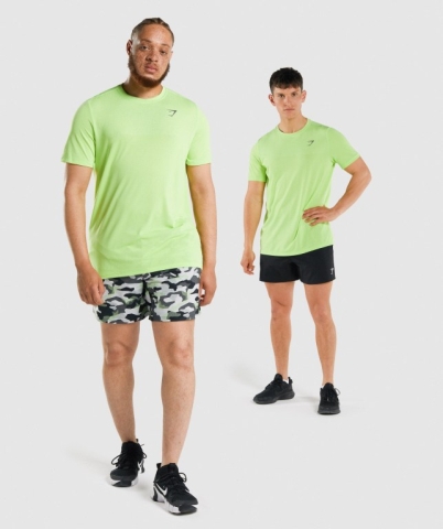 Gymshark Vital Tişört Erkek Yeşil | 609-BFSYVJ