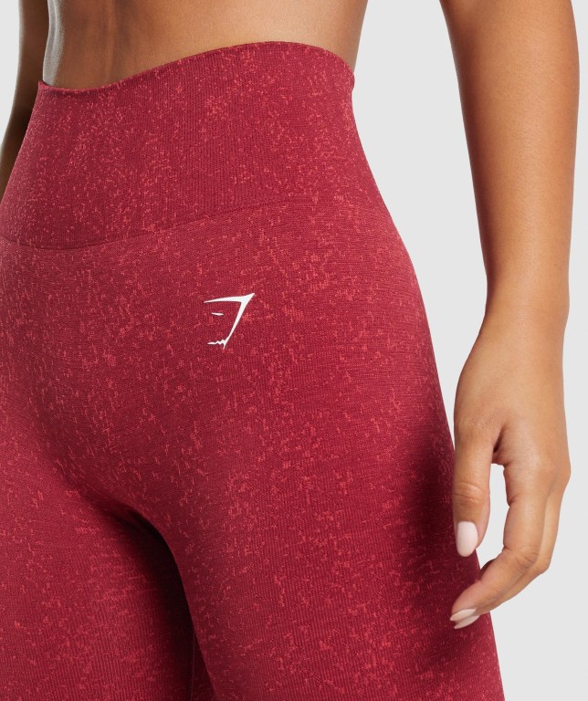 Gymshark Adapt Fleck Seamless High Waisted Tayt Kadın Bordo | 410-HJRZEW