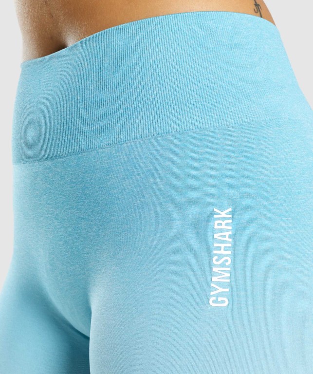 Gymshark Adapt Ombre Seamless Şort Kadın Açık Mavi Açık Mavi | 349-DHGQUM