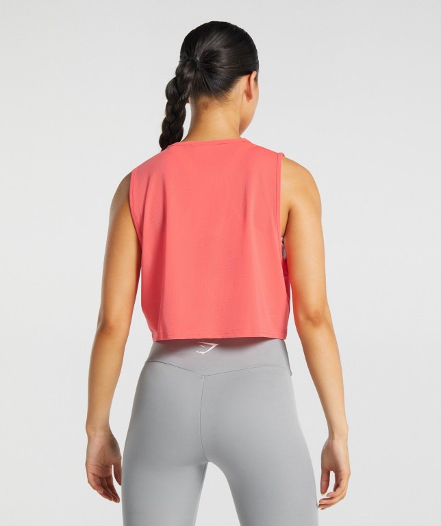 Gymshark Antrenman Crop Atlet Kadın Pembe | 591-MBPZYI