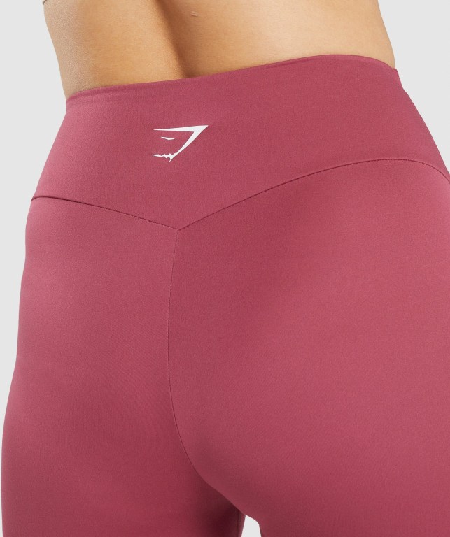 Gymshark Antrenman High Waisted Tayt Kadın Pembe | 569-HQKUVA