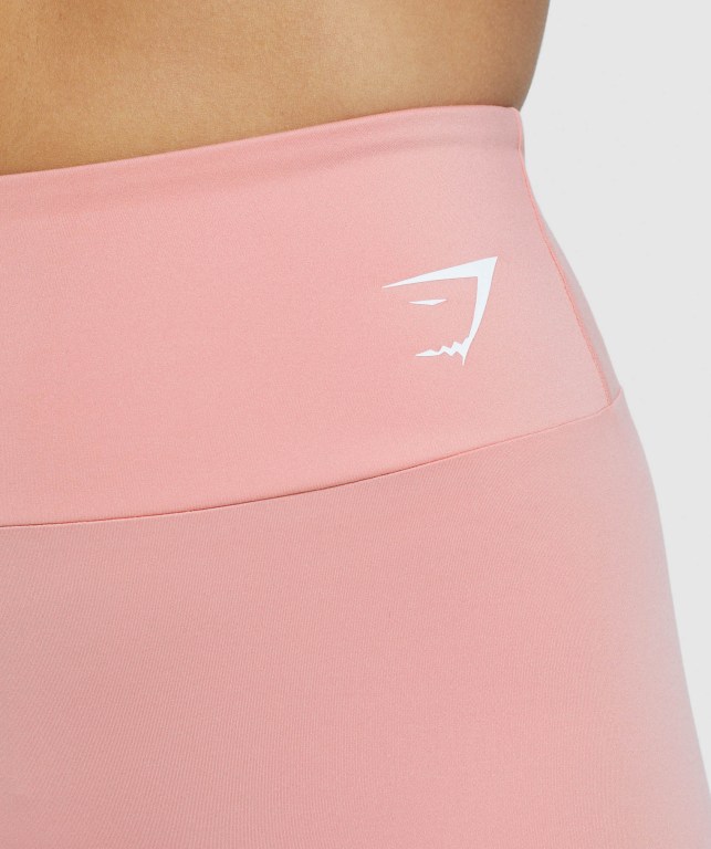 Gymshark Antrenman High Waisted Tayt Kadın Pembe | 749-DYUEWX