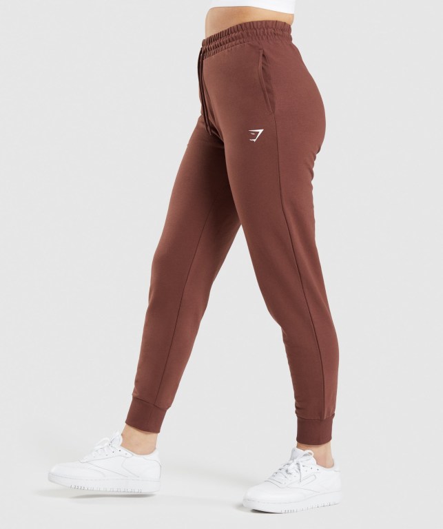 Gymshark Antrenman Jogger Pantolon Kadın Pembe Kahverengi | 981-EFCTOU