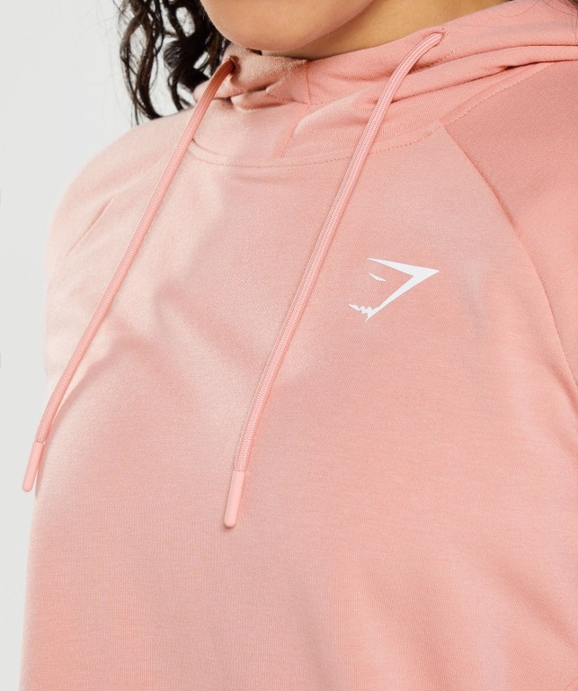 Gymshark Antrenman Kapüşonlu Sweatshirt Kadın Pembe | 215-ZNVPEO