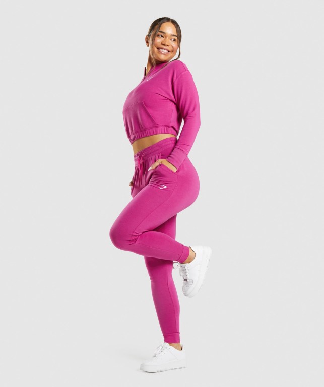 Gymshark Antrenman Pippa Jogger Pantolon Kadın Pembe | 305-YOGHJD