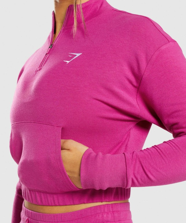 Gymshark Antrenman Pippa Kapüşonlu Sweatshirt Kadın Pembe | 347-YSUQOJ