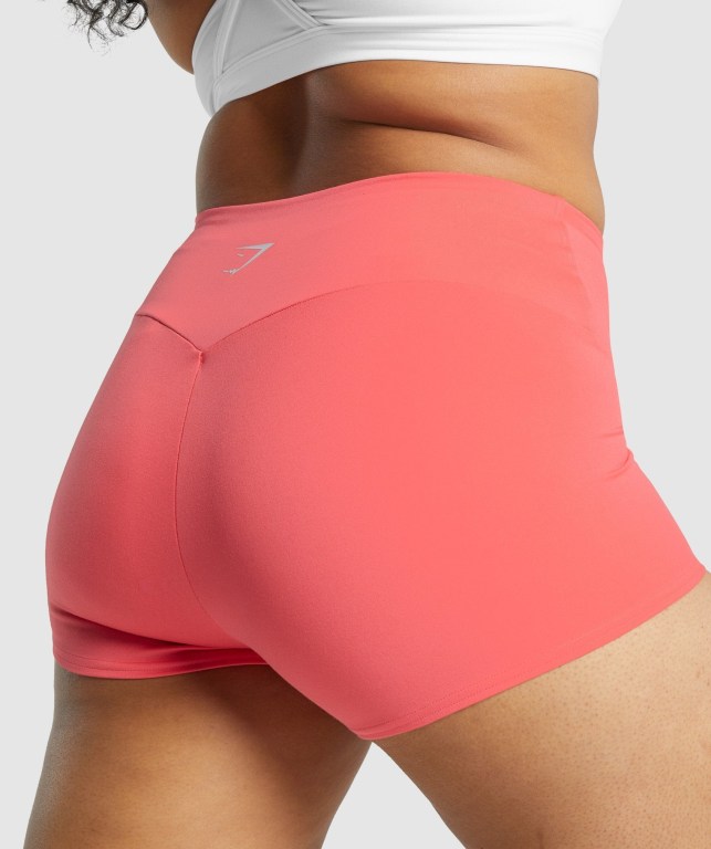 Gymshark Antrenman Quad Şort Kadın Pembe | 392-ZSMQPR