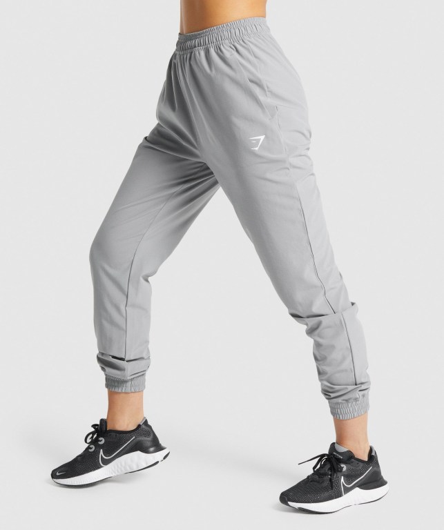 Gymshark Antrenman Woven Jogger Pantolon Kadın Gri | 802-MJACYE