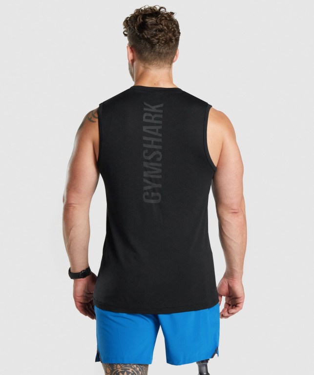 Gymshark Apex Seamless Atlet Erkek Siyah | 347-WJGKIC