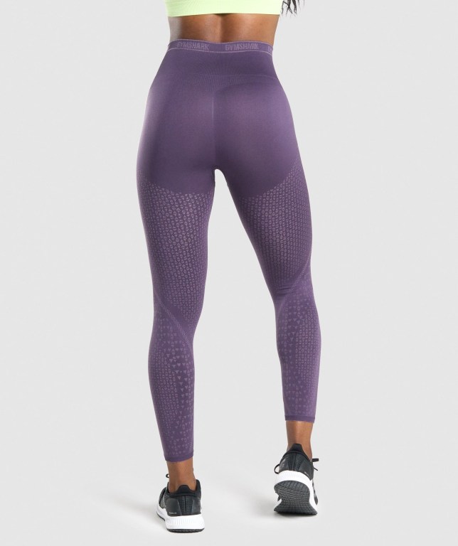 Gymshark Apex Seamless High Waisted Tayt Kadın Mor Açık Mor | 571-GHLSXP