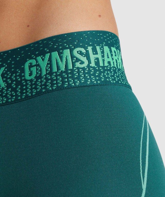 Gymshark Apex Seamless Low Rise Şort Kadın Turkuaz | 426-ONJRZF