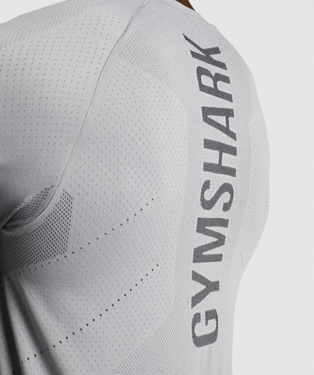 Gymshark Apex Seamless Tişört Erkek Gri | 653-DPHQFM