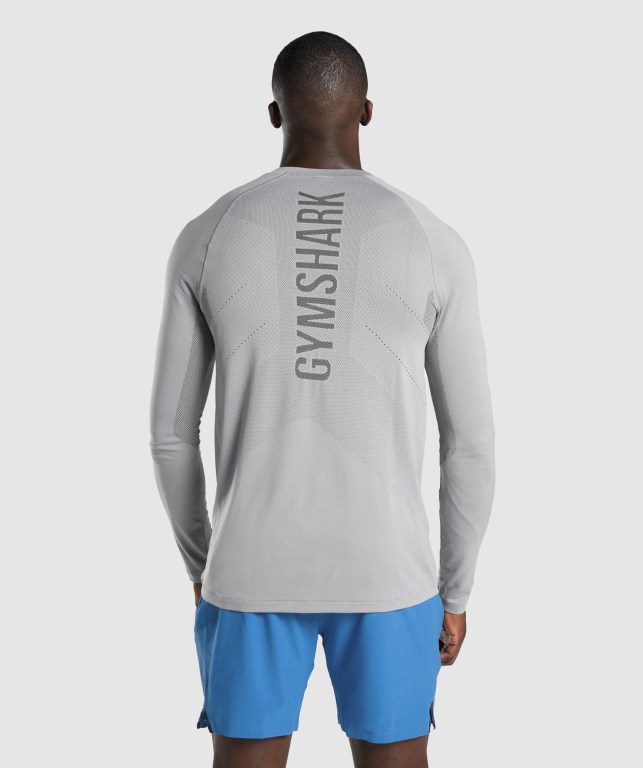 Gymshark Apex Seamless Tişört Erkek Gri | 965-YSWDCU