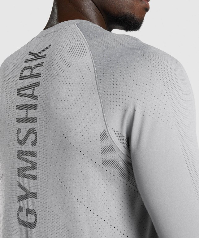 Gymshark Apex Seamless Tişört Erkek Gri | 965-YSWDCU