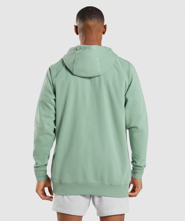 Gymshark Apollo Kapüşonlu Sweatshirt Erkek Mavi | 294-OUHIBD