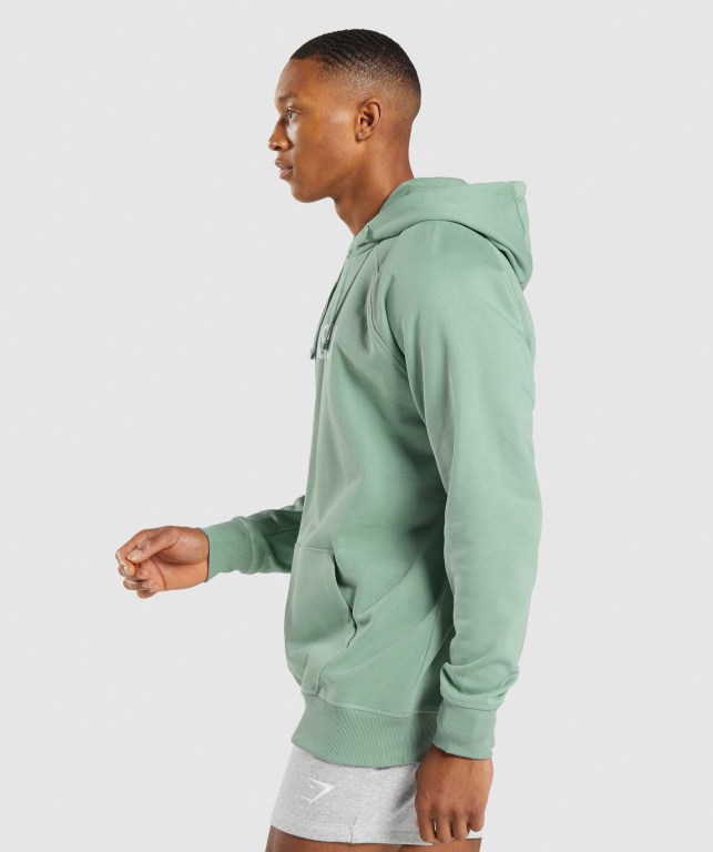 Gymshark Apollo Kapüşonlu Sweatshirt Erkek Mavi | 294-OUHIBD