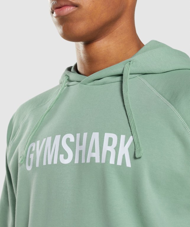 Gymshark Apollo Kapüşonlu Sweatshirt Erkek Mavi | 294-OUHIBD