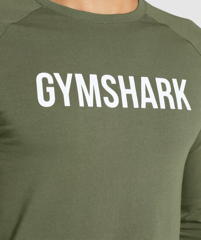 Gymshark Apollo Tişört Erkek Zeytin Yeşili | 189-ITHLXS