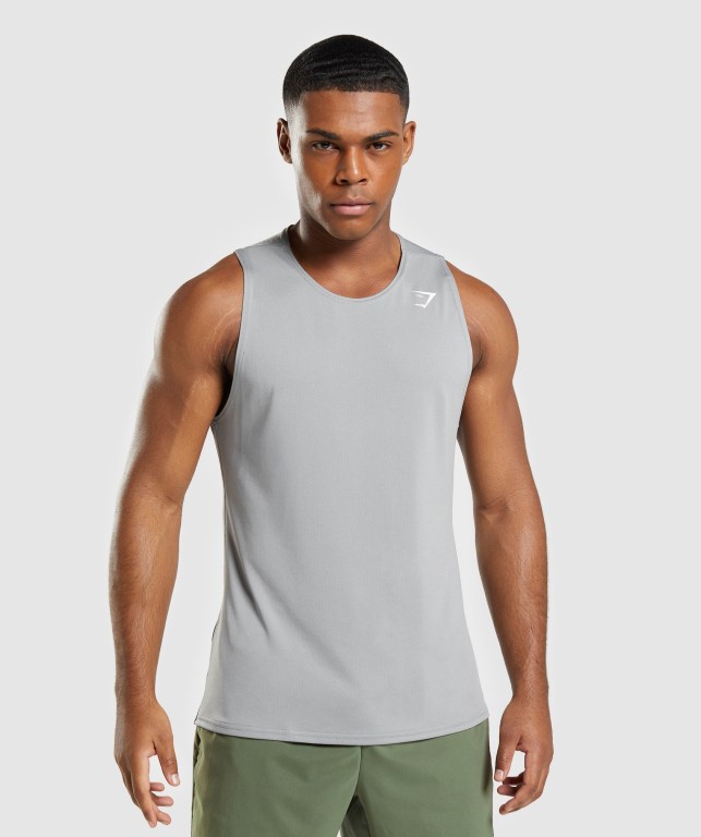 Gymshark Arrival Atlet Erkek Gri | 137-IDPCVK